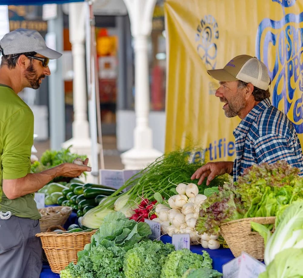 Jackson Hole Farmers Market vendors at the Town Square