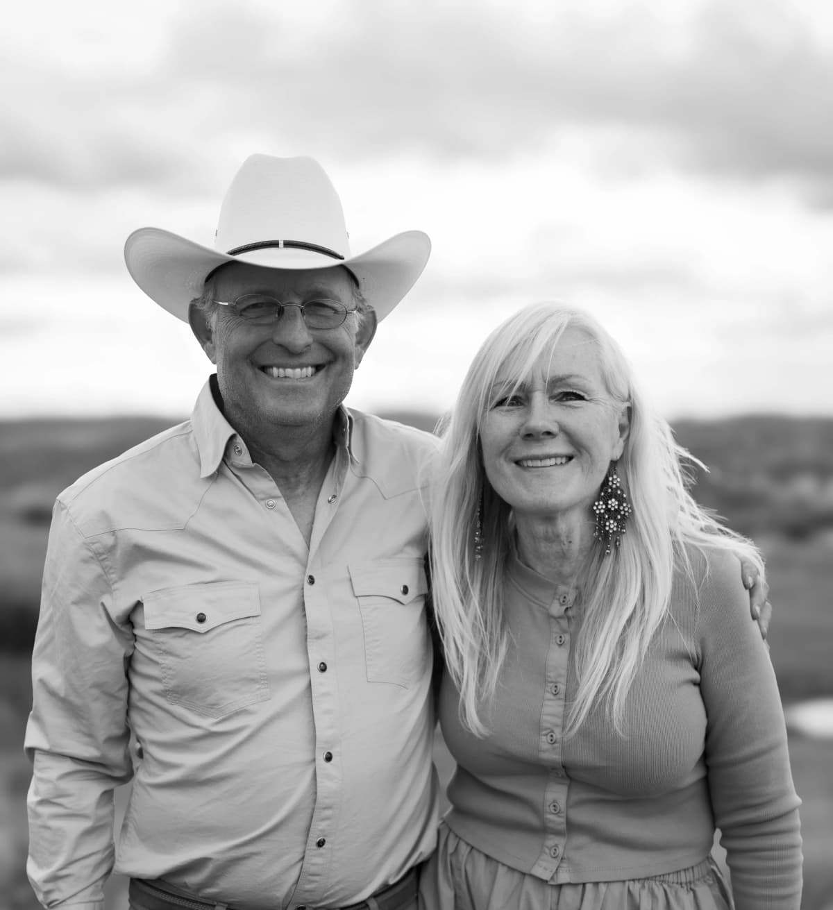 Curtis and his wife at Haderlie Farms